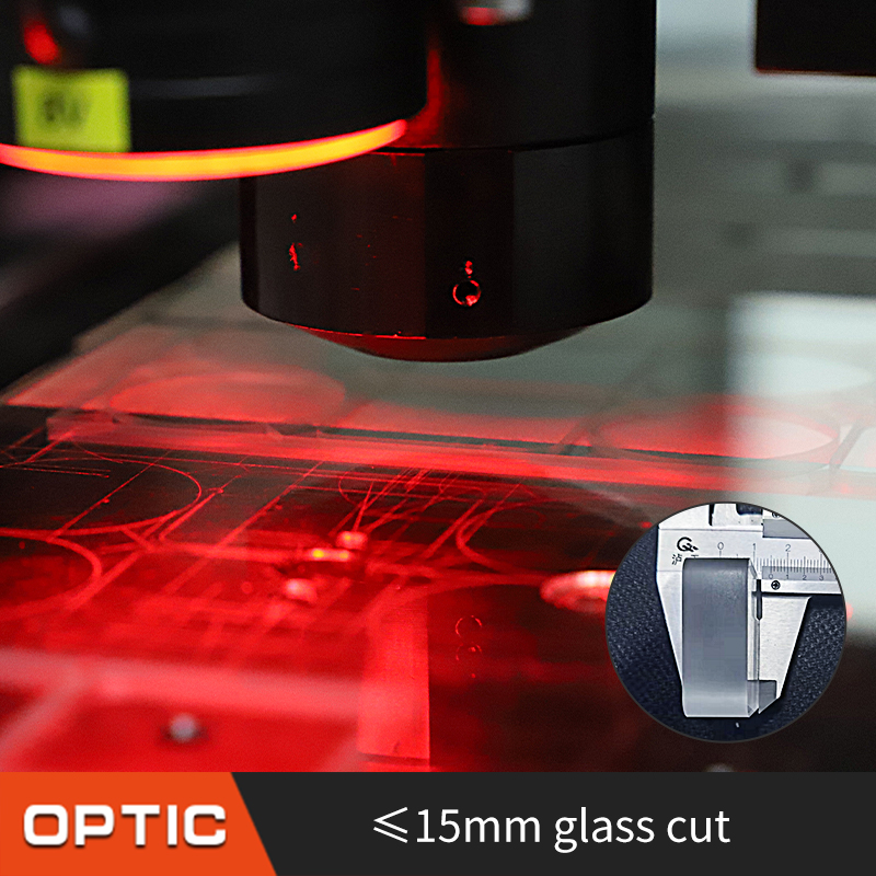 آلة قطع الزجاج بالليزر لعدسة المشاهدة آلة النقش الأوتوماتيكية بالليزر CNC بالليزر الجديدة Picosecond